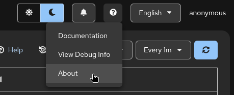 Help Dropdown Menu