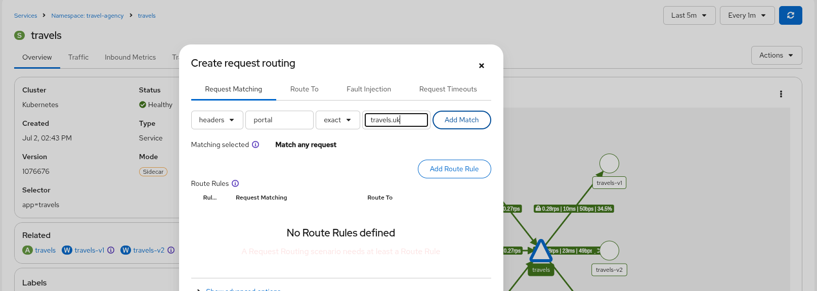 Add Request Matching